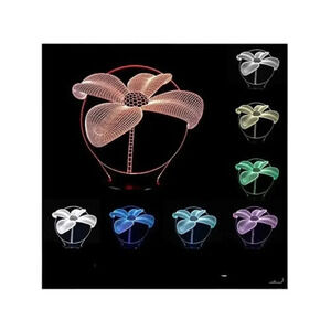 Orchid Night Light Color Changing‎ Optical Illusion 3D